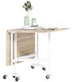 HOMCOM Eettafel klapbaar voor 4-6 personen 120x80x73 cm, eiken