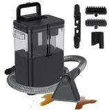 Aspirateur pour tapis, aspiration puissante, système à double réservoir, noir