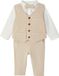 Vertbaudet 4-delige babyset jongens ceremonie beige