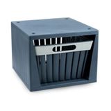Ecoplast Cubo Componibile Doga, Opbergmand van gerecycled kunststof, groen, 20 l