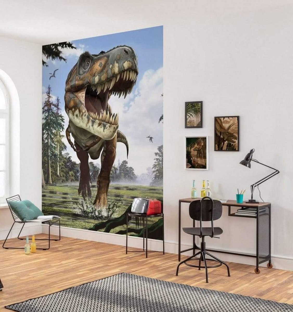 KOMAR Tyrannosaurus Rex Vlies Fotobehang 184x248cm 2-banen