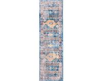 Safavieh Bristol BTL358 moderne tapijtloper, geweven, blauw/grijs, 69 x 244 cm
