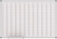 MAUL Jaarplanner 60 x 90 cm - wit - metaal - Magnetisch - Met pennenbak