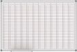 MAUL Jaarplanner 60 x 90 cm - wit - metaal - Magnetisch - Met pennenbak