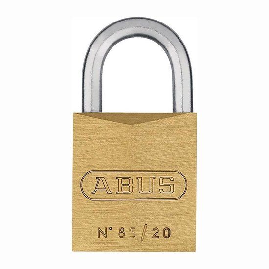 ABUS cilinder hangslot 85/20 gelijksluitend 39 mm