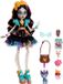 Monster High Skelita poupée, avec robe "Fête des Morts", incluant 7 accessoires, numéro d'article JHK34