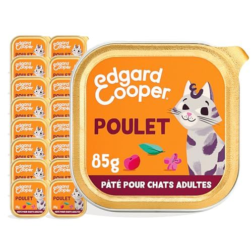 Edgard & Cooper Kattenvoer - Volwassenen (Kip, 16 x 85g)
