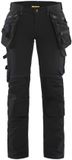 Blåkläder Dames 4-weg stretch werkbroek 7198-1644 - Zwart - C48