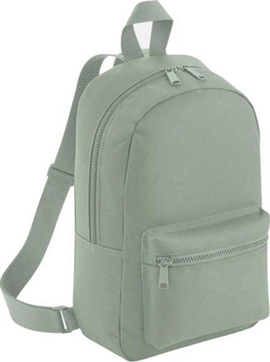 BagBase Mini Essential Fashion Backpack BG153 - DUSTY GREEN - 23 x 35 x 12 cm