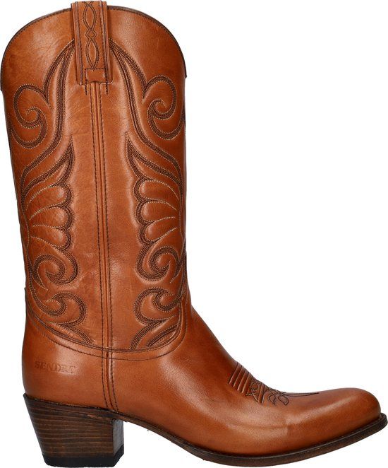 Sendra 11627 Deborah dames cowboylaarzen - Cognac - Maat 40