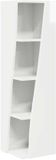 vidaXL Hoekkast - 27,5x27x102cm - Bewerkt Hout - Hoogglans Wit