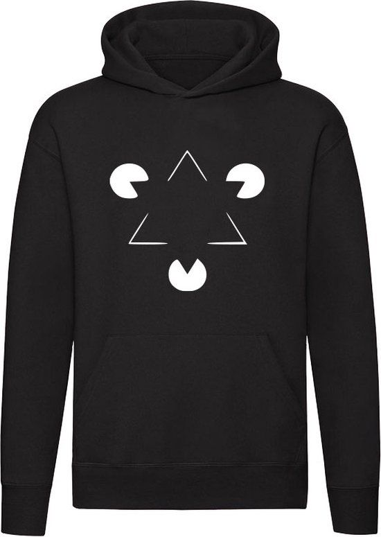 Optisch bedrog Unisex Hoodie - Zwart - Katoen