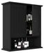 Armoire de salle de bain - Armoire murale pour médicaments - 2 portes et 5 étagères réglables - 54,6 x 19,8 x 60 cm - Noir