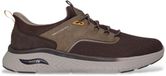 Skechers Hands-Free Slip-In Arch Fit Crosser heren sneaker - Bruin - Maat 44