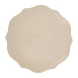 GENEVIEVE LETHU 536319 plat bord van aardewerk, crèmekleurig, Ø 27 cm, collectie Table de Diane