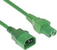 ACT Netsnoer C14 - C15 groen 0,6 m AK5302