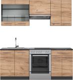 Vicco Keukeneenheid Fame-Line 200cm Eik goud/antraciet