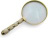 Loupe de luxe en laiton et nacre - Loupe à main 10x pour lecture précise