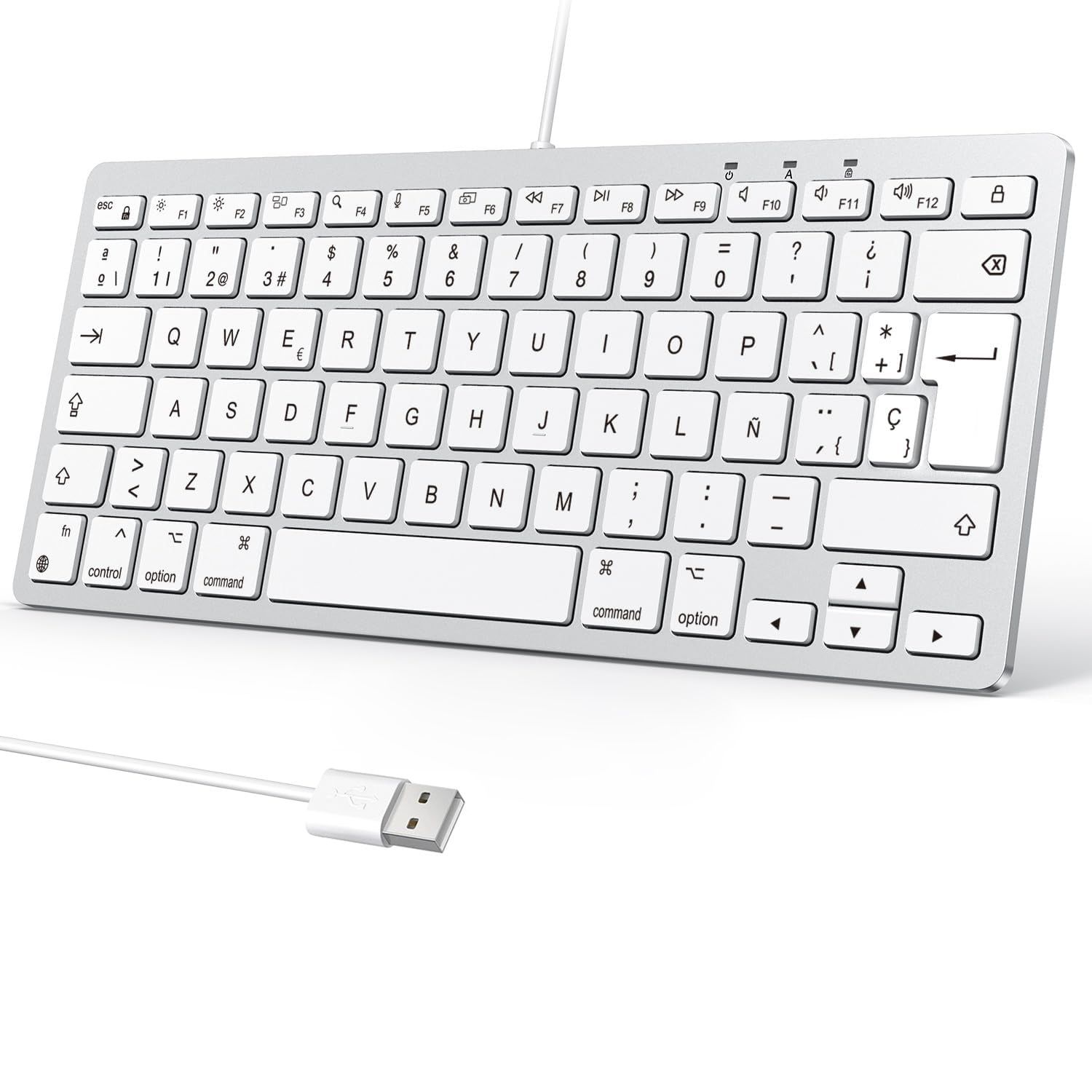 other Spaans Toetsenbord Wit/Zwart 78 Toetsen USB Plug and Play