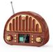 Alecto Radio-réveil radio DAB - Radio vintage Bluetooth - Écran couleur 2" - 80 stations - Aspect bois - 17 x 12,8 x 7,1 cm