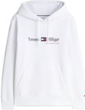 Tommy Hilfiger Heren Hoodie Katoen/Polyester XL Zwart/Wit