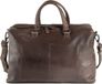 Harold's Leren Business tas Laptoptas met laptopvak Caugio Businessbag Brown Donkerbruin