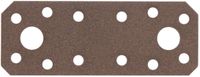 Alberts 822224 DURAVIS® platte verbinder, roestbruin duplex gecoat, afmetingen 96 x 35 x 2,5 mm, 50er Set