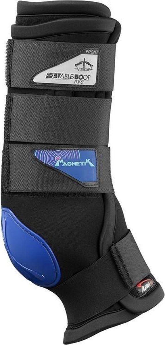 Veredus Magnetik Stable Boots Voorbeen - Zwart - Leer