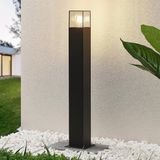 Lucande - Tuinpad verlichting - 1licht - Aluminium, kunststof - H: 70 cm - E27 - antraciet