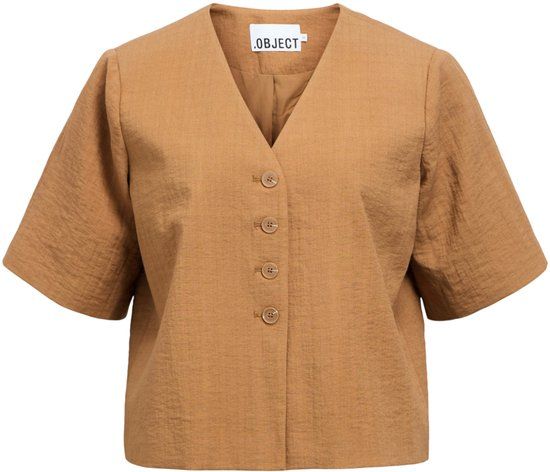 Object Objrini Mathilda 2/4 Lo Blazer 145 Nd Dames - Jurken - Bruin - Maat 38