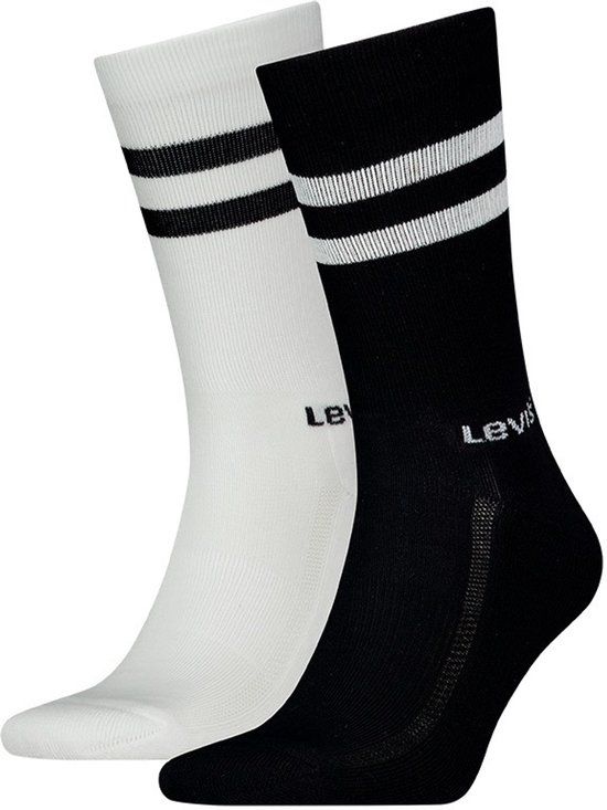 Levi's unisex sport socks stripe black & white