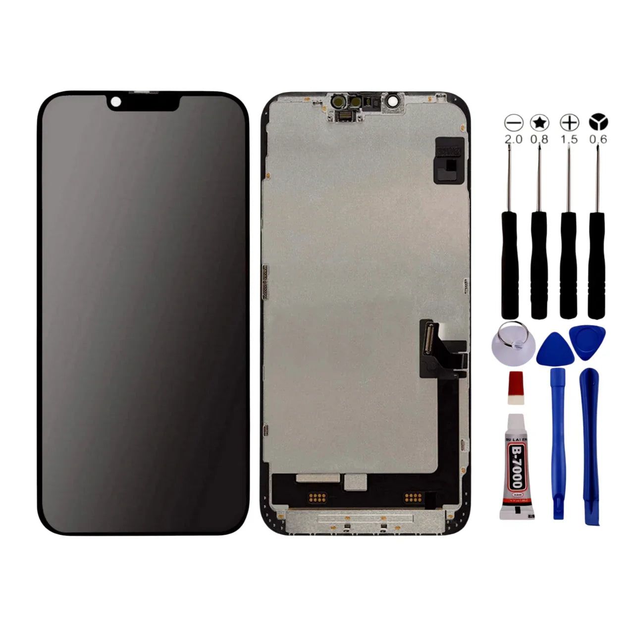NONE iPhone 14 PLUS Ole Screen + Tools + Black Adhesive