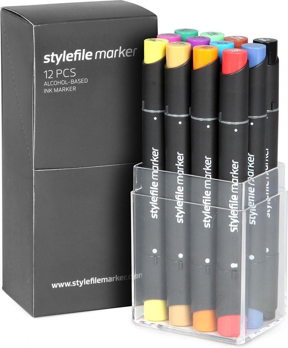 Sylefile Stylefile Twin Marker 12 Main A Set