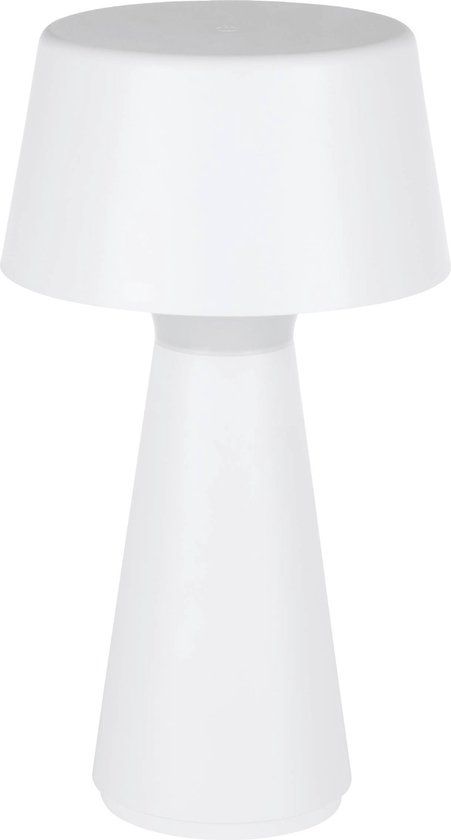 EGLO Huesa Tafellamp - Wit - Ø13 cm - LED - Dimbaar - IP54