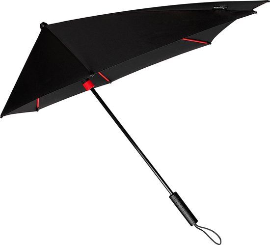 Impliva STORMaxi Stormparaplu - Zwart/Rood - ST-12-RED