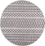 vidaXL Vloerkleed wasbaar ø120 cm zwart en wit