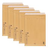 ÖKI Luchtkussenzakken - bubble enveloppen incl. zelfklevende strips, 5 stuks, E4 luchtkussenzakken, gewatteerde enveloppen, verzendtassen, bruin