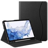 Finite Fintie Samsung Galaxy Tab S7 11 Inch Tablet 2020 SM-870 / SM-T875 met ingebouwde S pennenhouder - Multi-Angle Viewing Folio Stand Cover met Pocket, Auto Wake/Slaap, Zwart