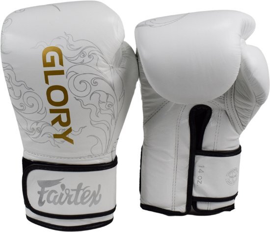 Fairtex (kick)bokshandschoenen Glory Limited Edition 3.0 White - 16 oz