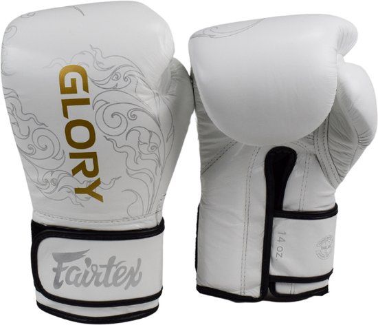 Fairtex Glory Limited Edition 3.0 (Kick)bokshandschoenen - Wit - 16 oz