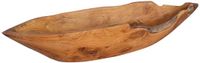 vidaXL Fruitschaal JEPARA Teakbruin 61 x 21 x 11 cm