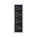 Bi-Office Krijtbord weekplanner, 30 x 90 cm, wit frame