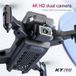 SZSMART KY912 Mini drone à évitement d'obstacles (4K - autonomie : 12 min - Blanc)