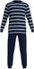 TOM TAILOR Pyjamaset Lang Stripes Blauw & Wit Unisex XXL