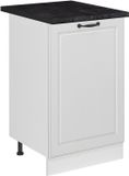 Vicco Keukenonderkast R-Line, Wit landelijk/Wit, 50 cm antraciet werkblad