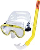 Seac Set Marina SLT - Duikmasker- En snorkelset voor kinderen - Geel