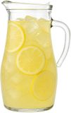 5Five Carafe à jus et à eau - avec couvercle - 1,5L / 1500 ml - verre - pichet - carafe