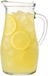 5Five Carafe à jus et à eau - avec couvercle - 1,5L / 1500 ml - verre - pichet - carafe