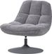 WOOOD Elvi Draaifauteuil - Chenille Structuur - Lichtgrijs