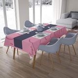 Bonamaison Tafelkleed, Anti-Mold, Sneldrogend, Waterdicht, 100% Polyester Tafellaken, Willekeurig patroon, 140 x 200 Cm
